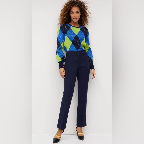 *NEW NY&Co Women’s Signature Fit Straight Leg Navy Trousers (Size 8) - Picture 10 of 10